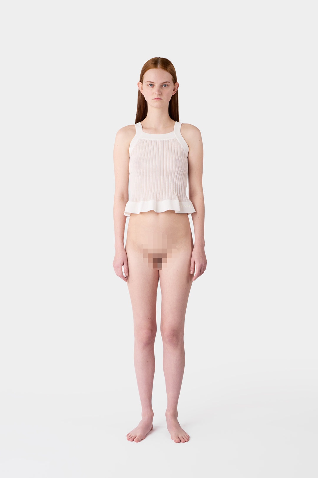 KNIT TANK TOP / white - 3