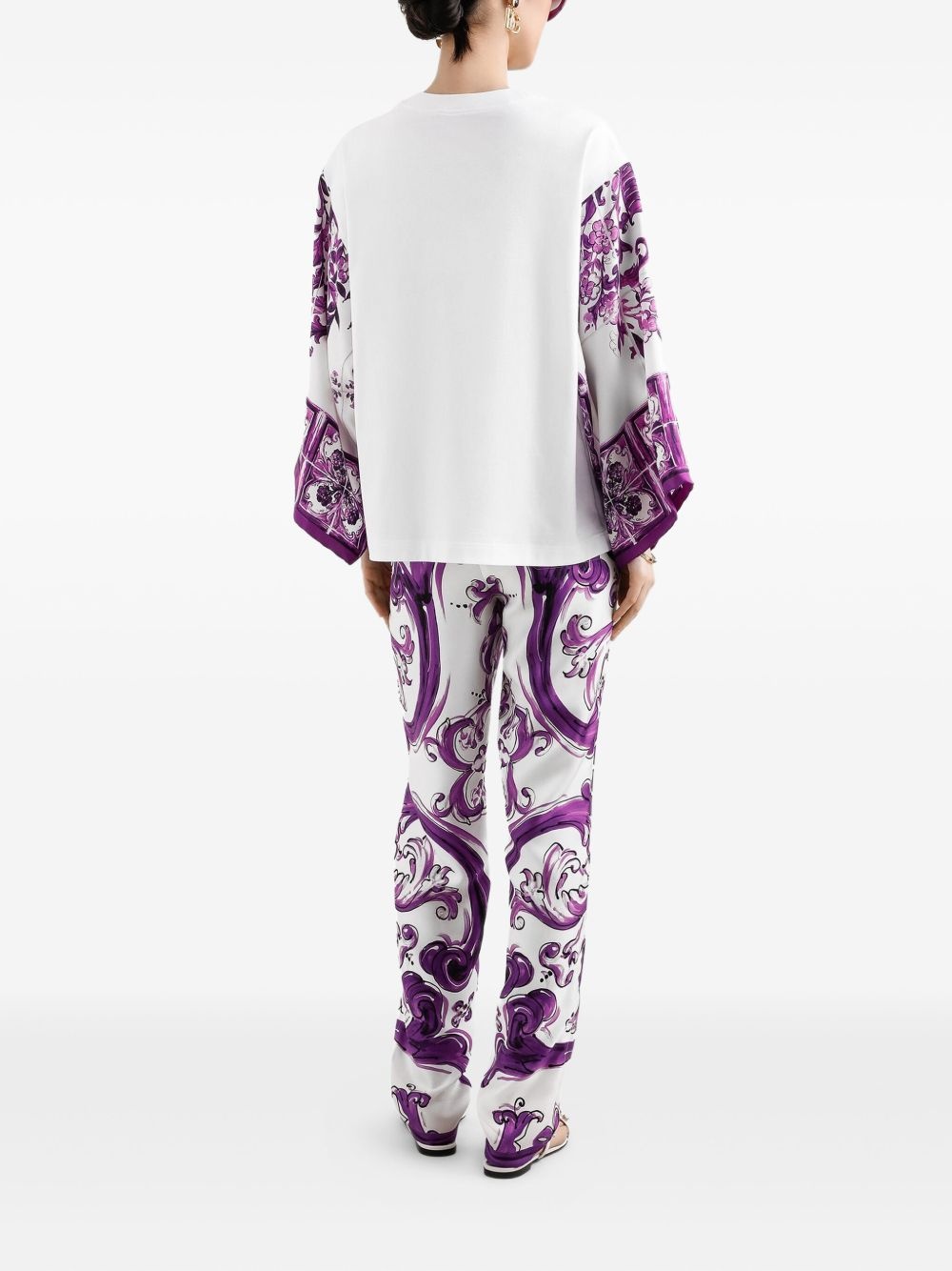 Majolica-print blouse - 3