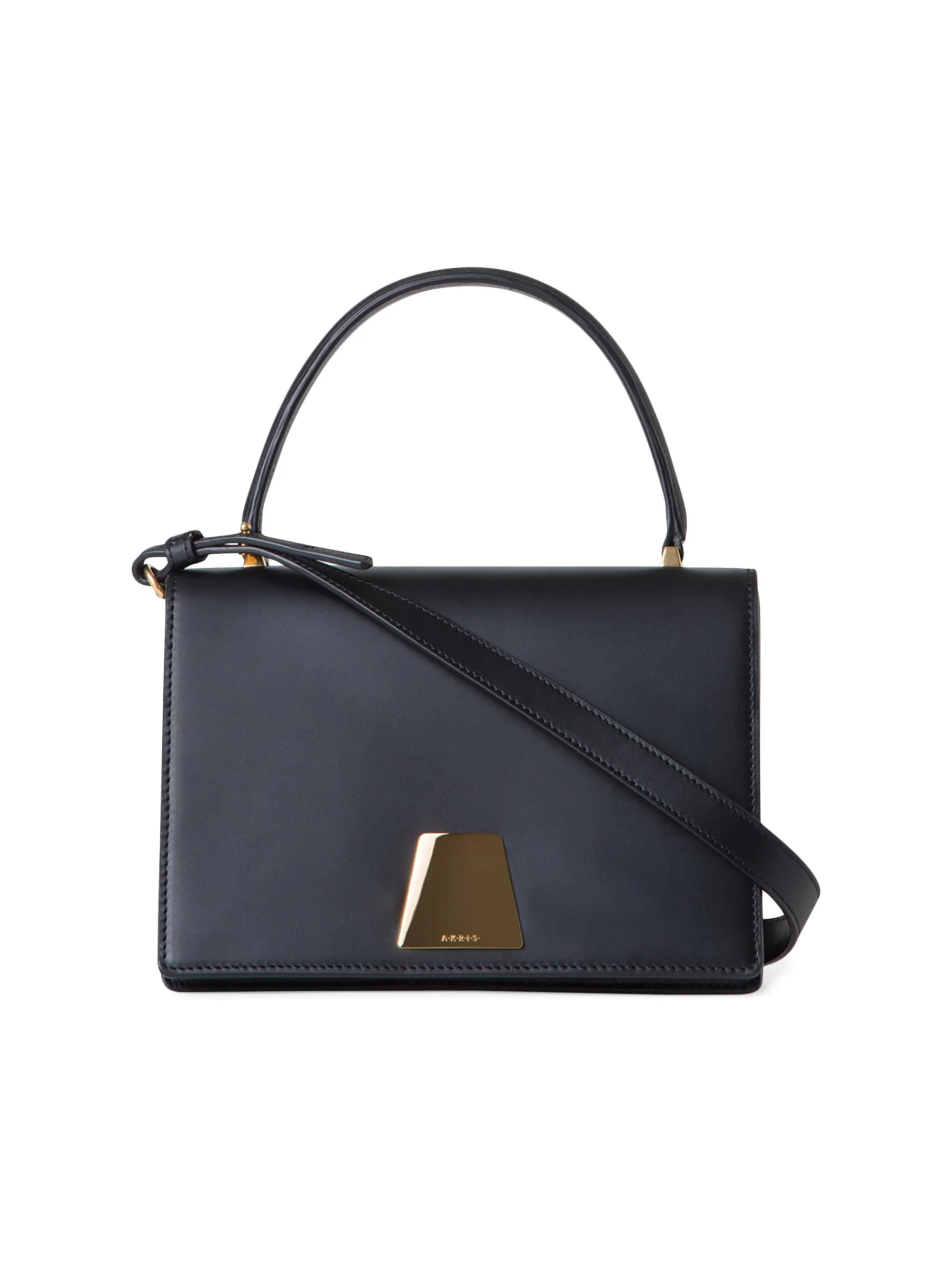 Women's Small Alice Trapezoid Top Handle Bag - Black - 1