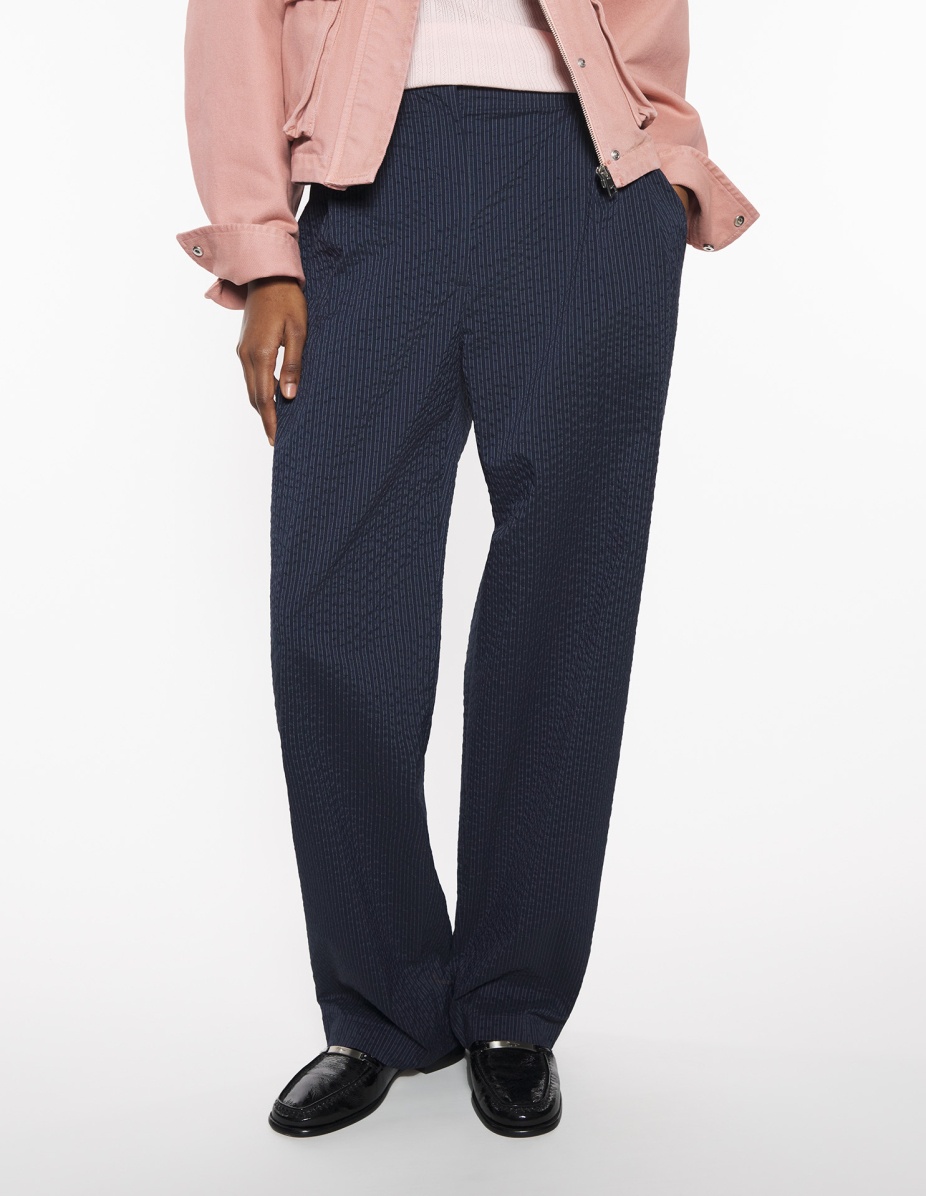 ELASTICATED CASUAL PLEATED PANTS - 3