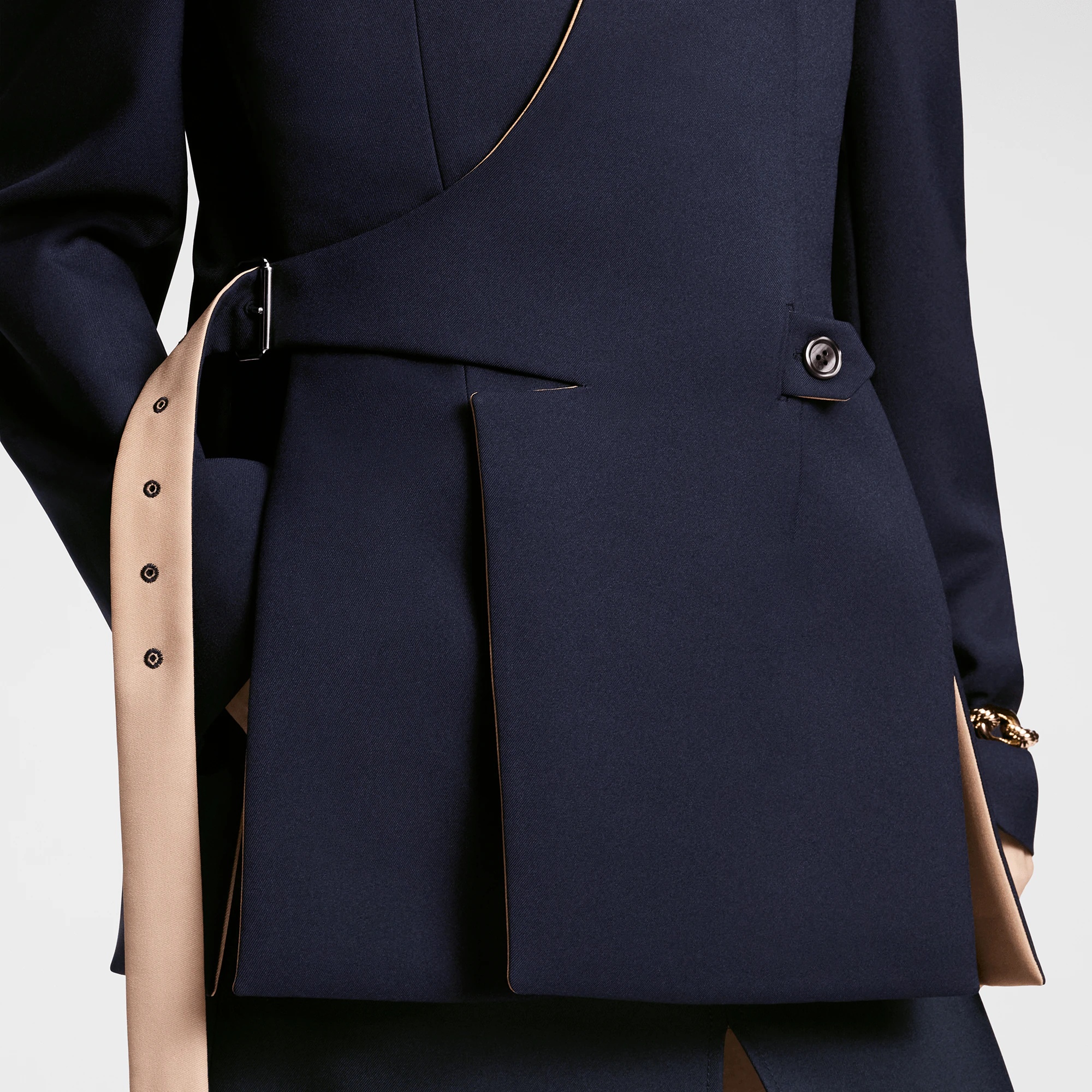Technical Gabardine Wrap Blazer - 2