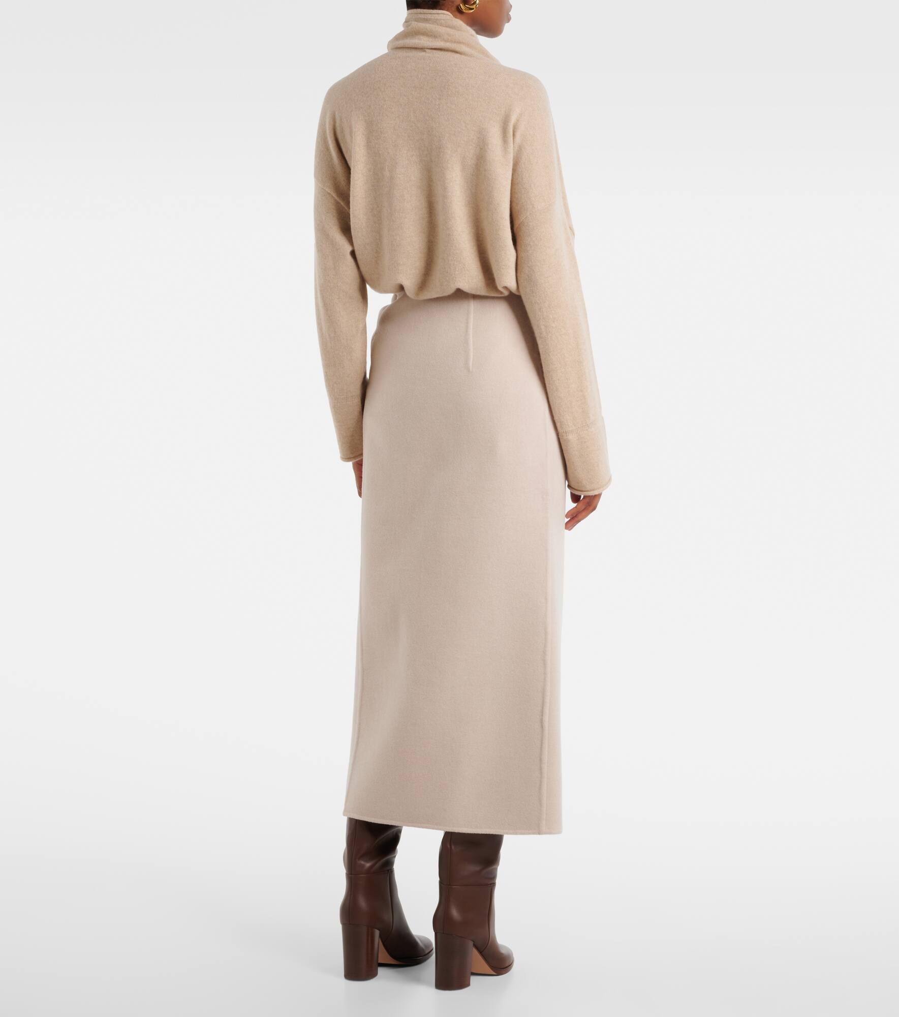 Zuppa wool and cashmere wrap skirt - 3