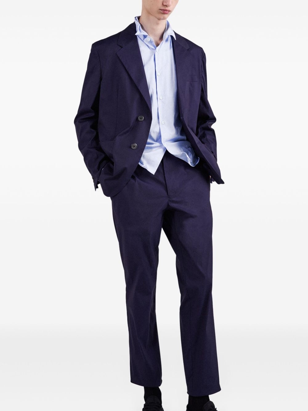 poplin stretch trousers - 4