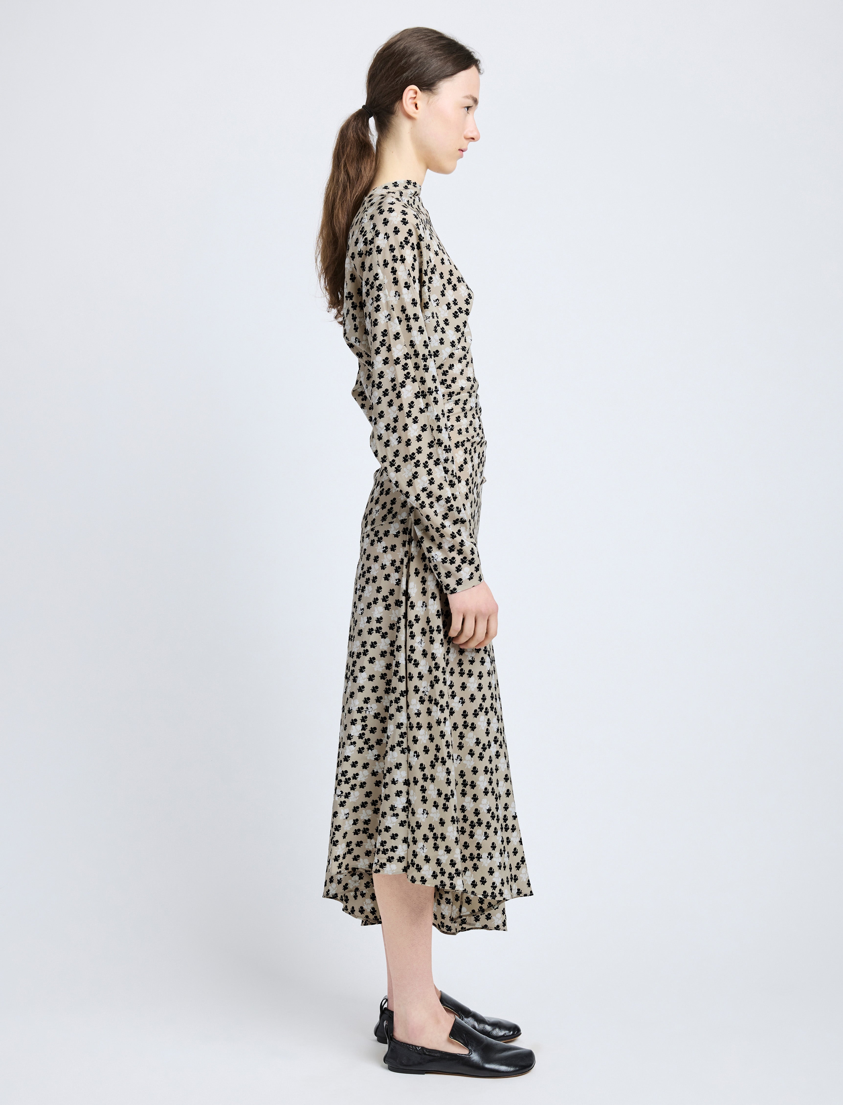 Alina Dress in Printed Silk Viscose - 3