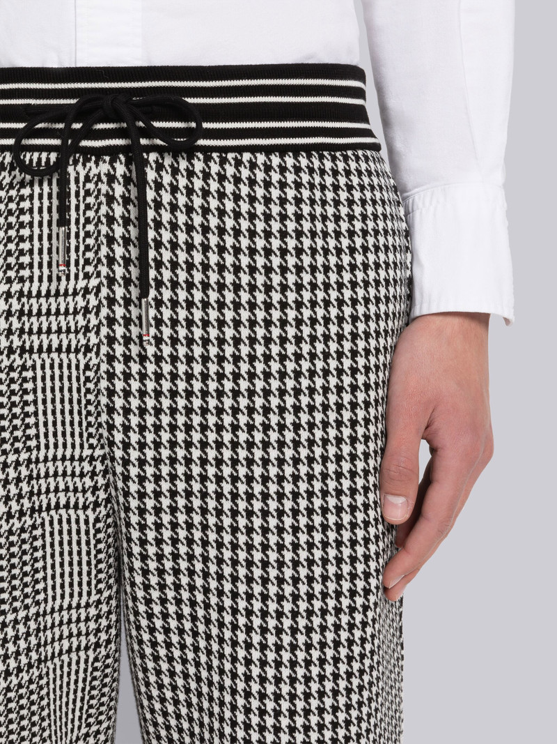 Houndstooth Cotton Sweatpants 5