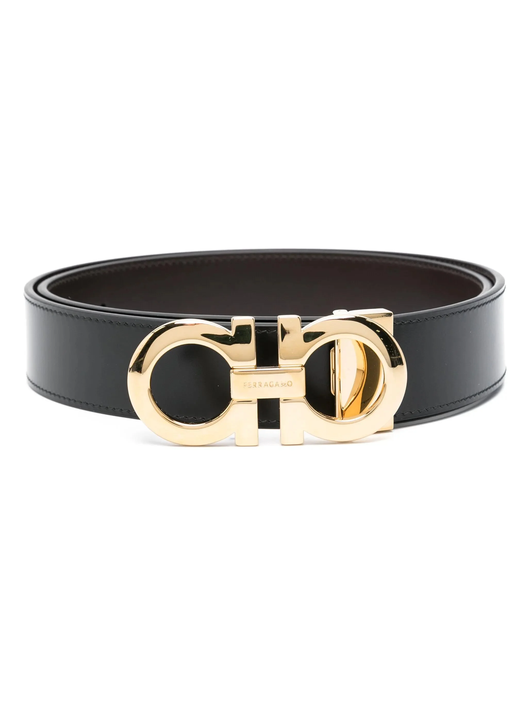 Ferragamo Gancini-buckle Leather Belt - 1