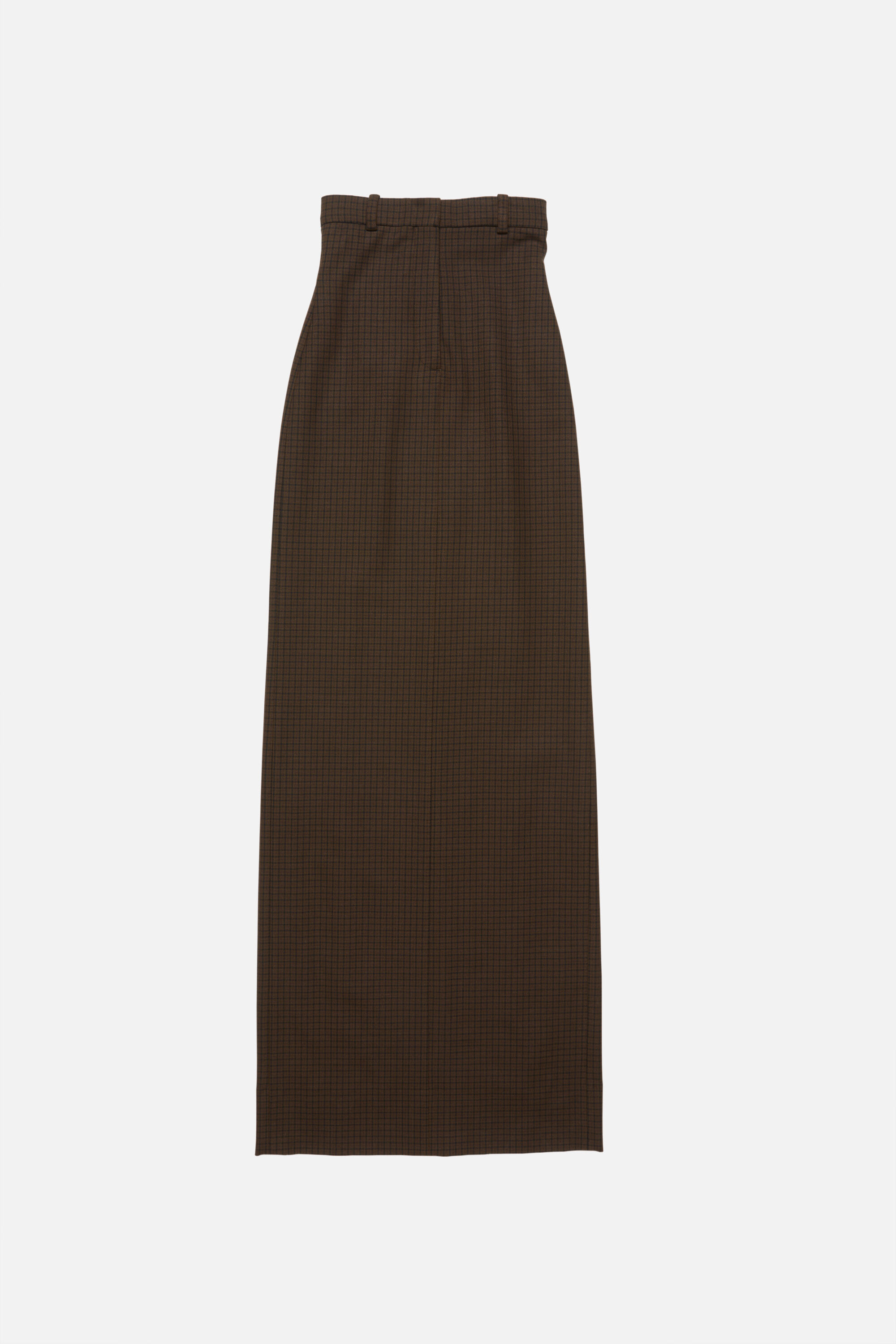 Wool check skirt - Multi brown - 6