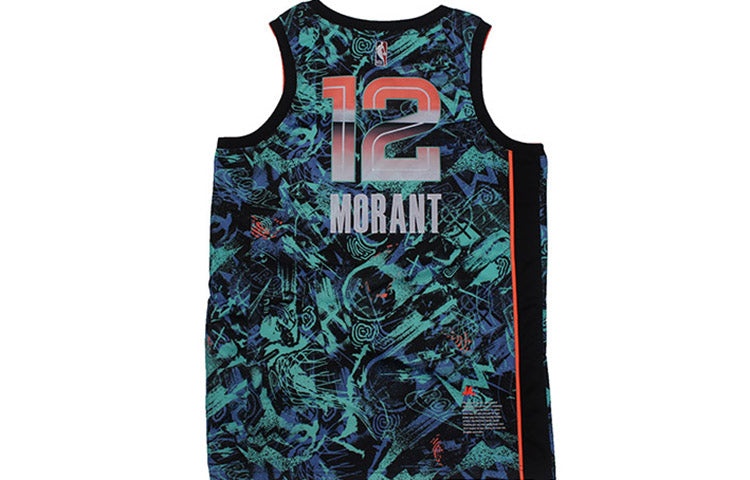 Nike NBA Retro Basketball Jersey/Vest Gray Memphis Grizzlies Morant No. 12 Green DD3771-450 - 2