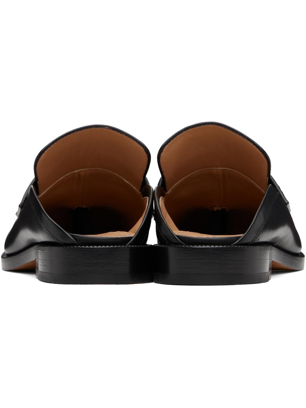 Black Tabi City Loafer Mules - 2