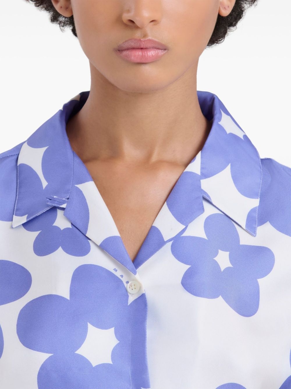 floral-print shirt - 5