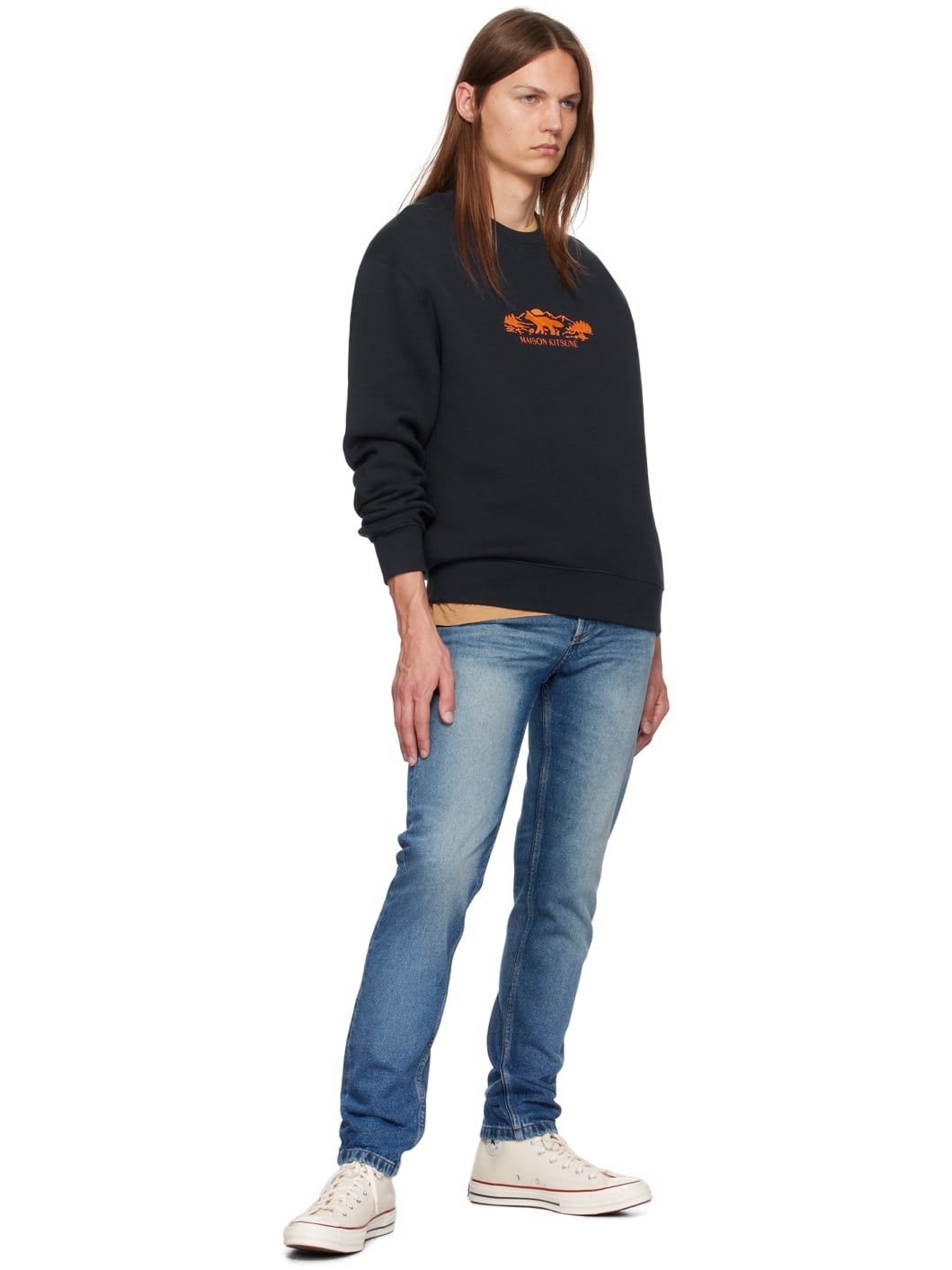 Navy Outdoor Profile Fox Comfort Sweatshirt - 4