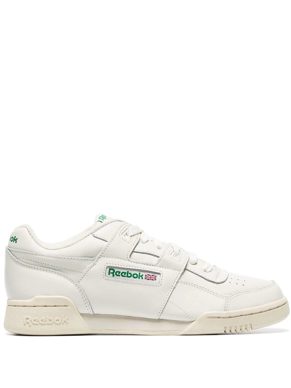 white Workout Lo Plus low-top leather sneakers - 1