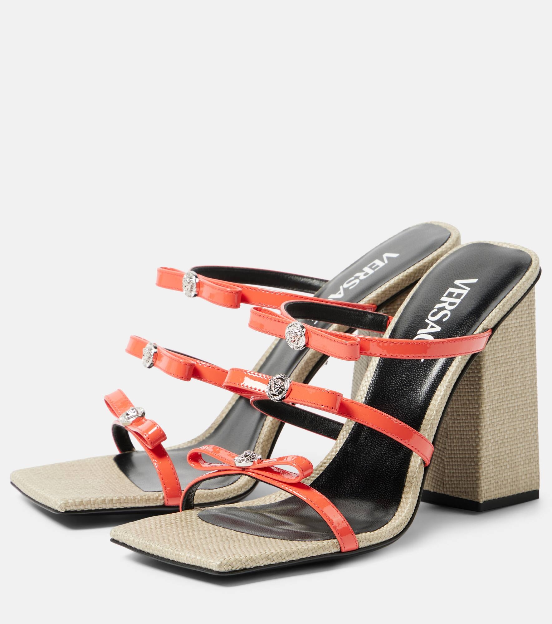 Gianni Ribbon 95 leather sandals - 5