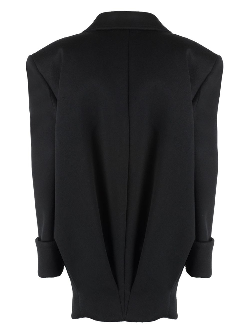SAINT LAURENT double-breasted wool coat outlook