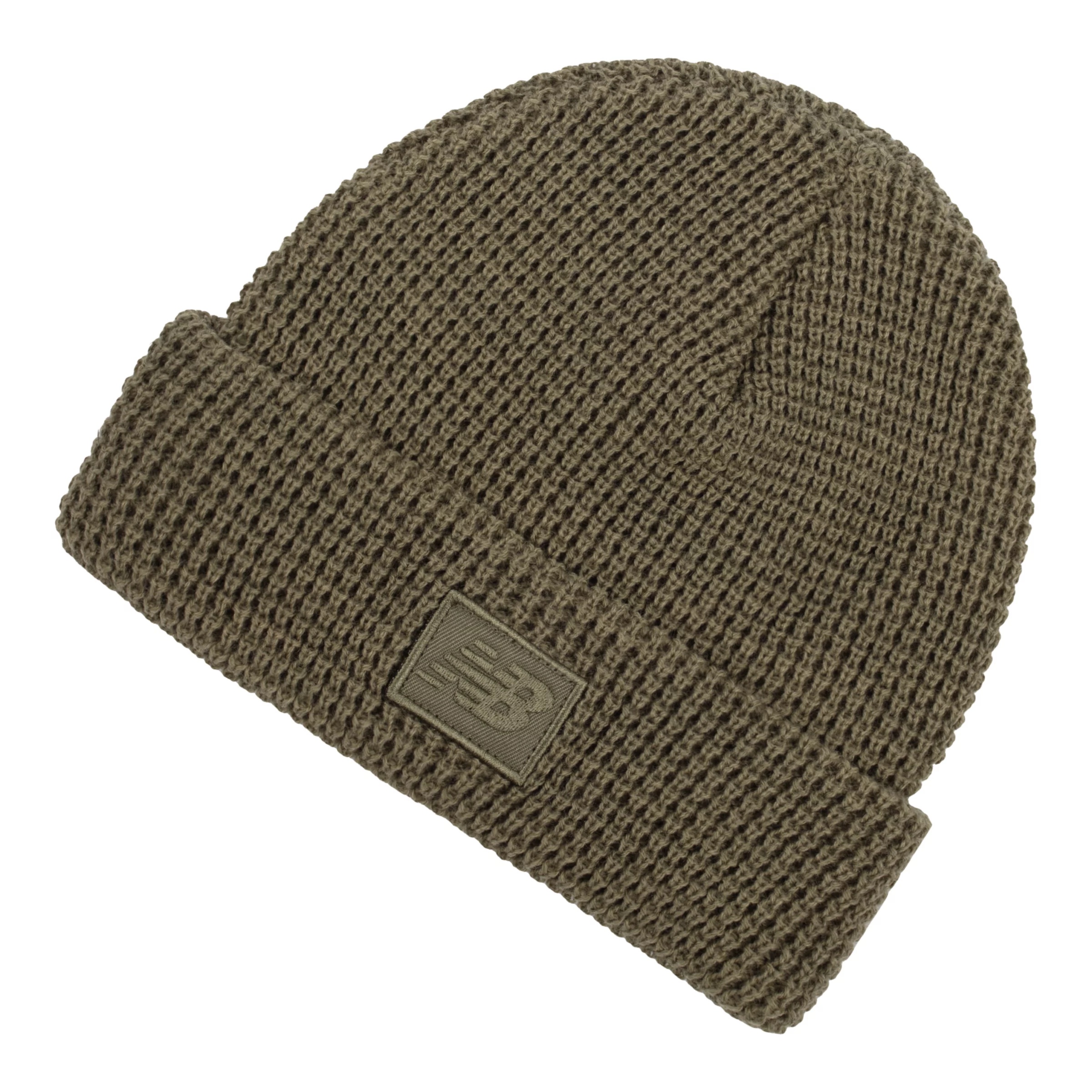 Waffle Knit Cuffed Beanie - 1
