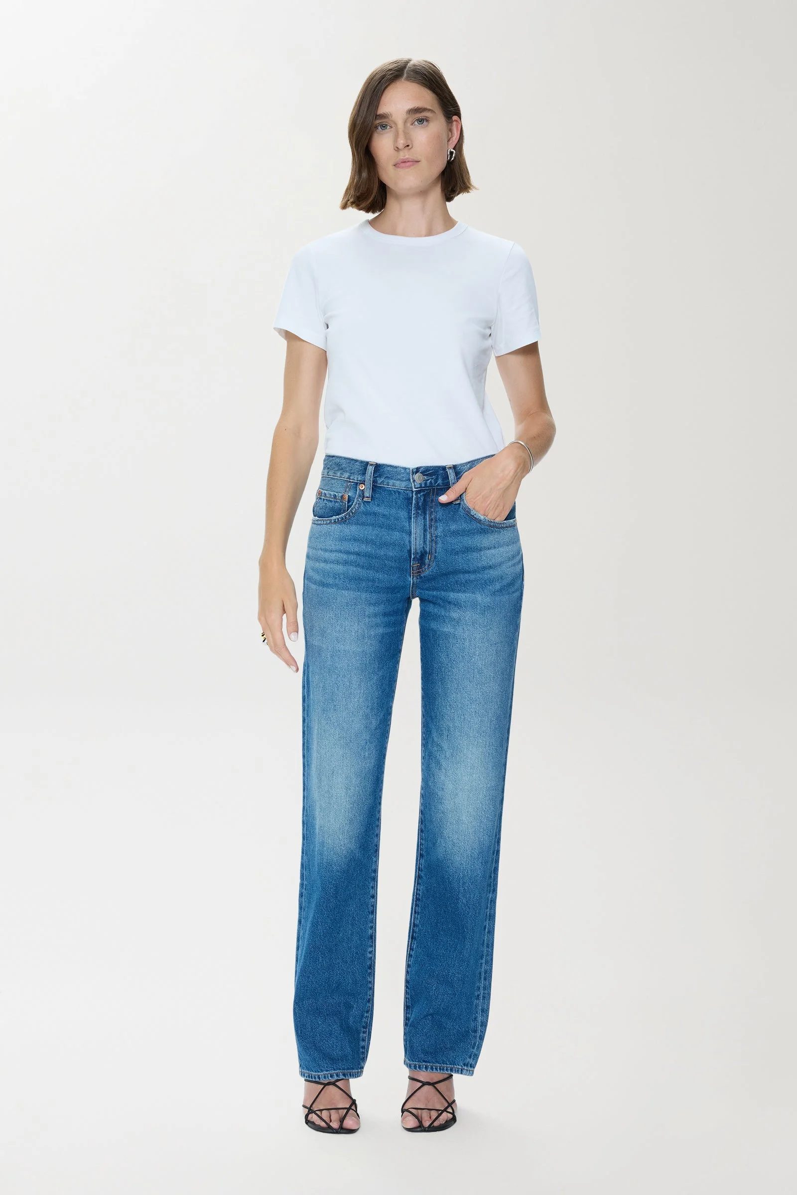 ISSA MID RISE RELAXED STRAIGHT JEAN - SORENSEN - 1