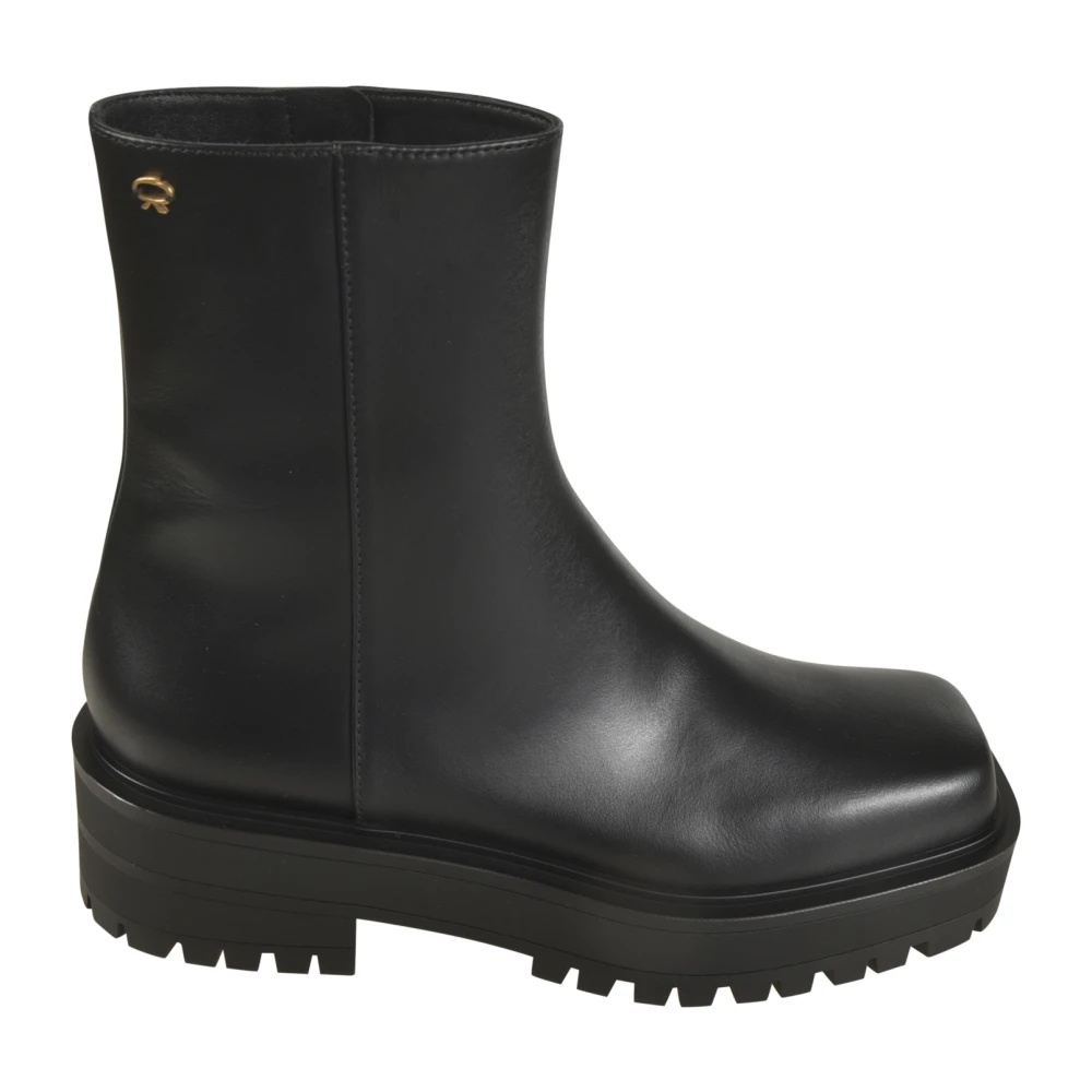 ミドルブーツ GIANVITO ROSSI Women Boots G8011820GOMCKHNENE Black Gianvito Rossi - Martis Boot 20 black leather boots