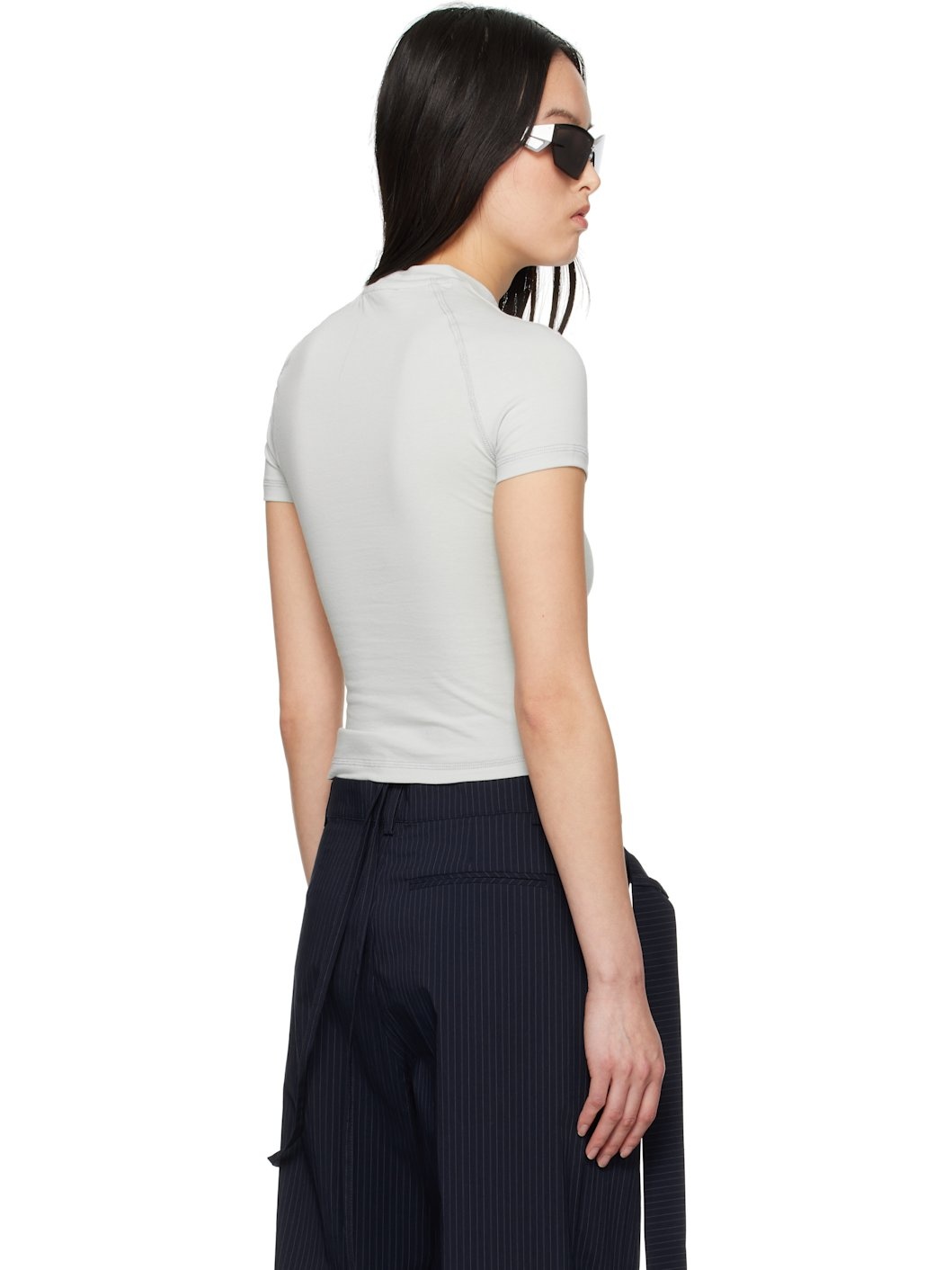 Gray Deconstructed T-shirt - 3