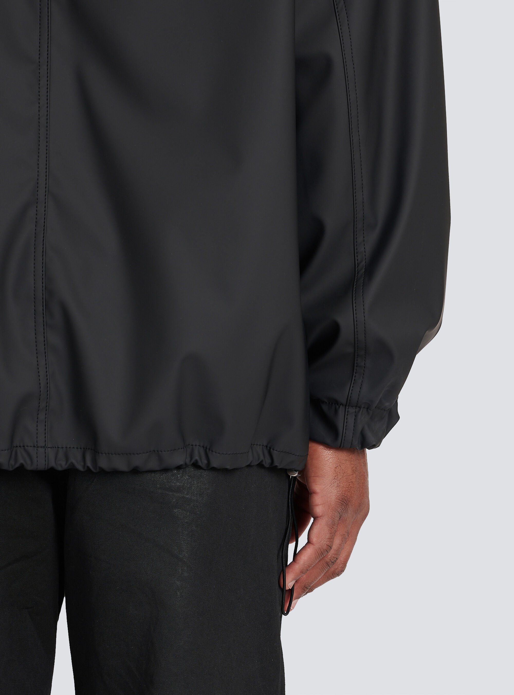 Quilted faux leather biker jacket - 9