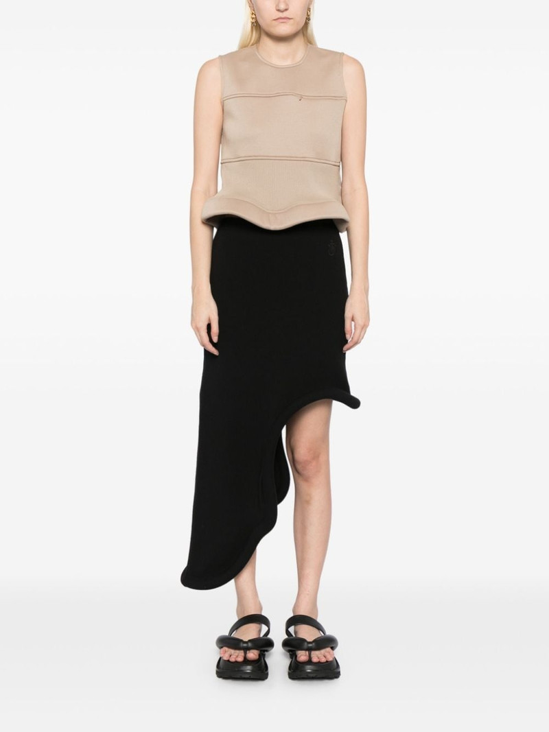 MELITTA BAUMEISTER peplum hem sleeveless top outlook