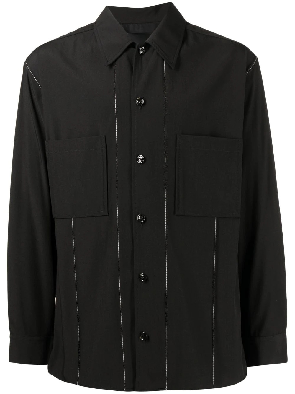 convertible-collar shirt - 1