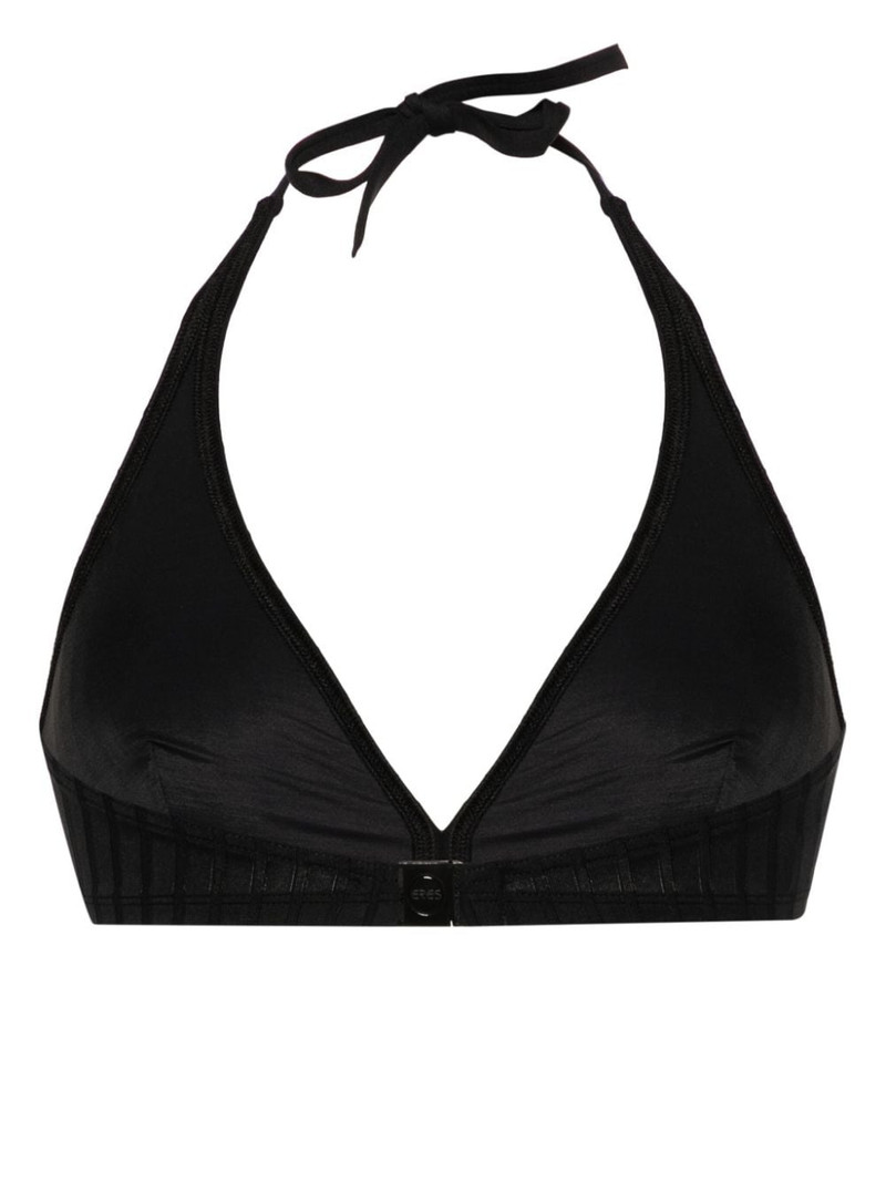 ERES ribbed halterneck bikini top outlook