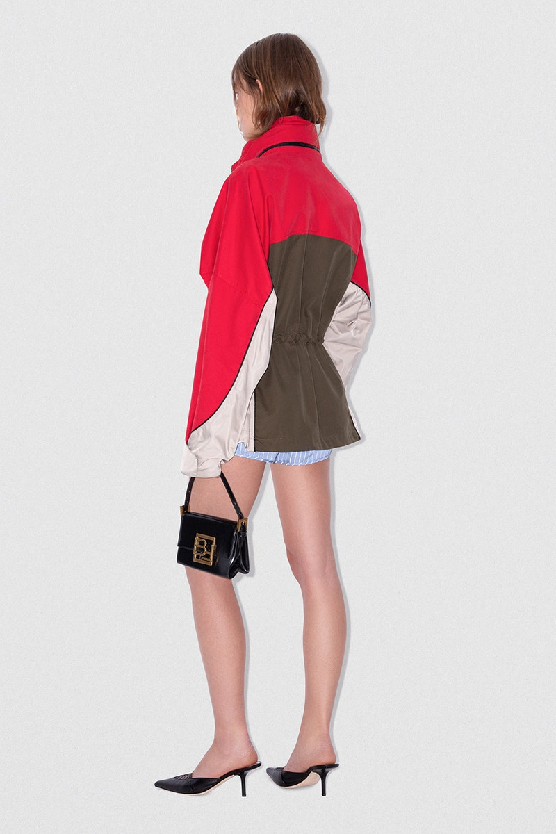 YAKA JACKET KHAKI-RED WR COTTON AND NYLON 3