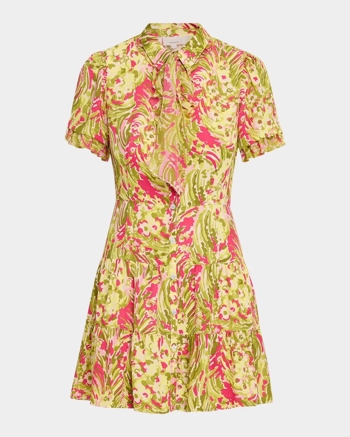 Kari Daisy Swirl Mini Dress - 1
