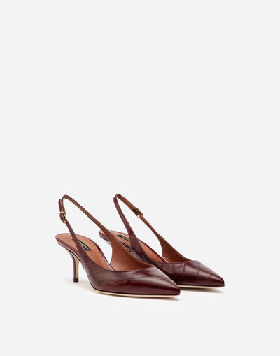 Dolce & Gabbana Slingbacks in eel outlook