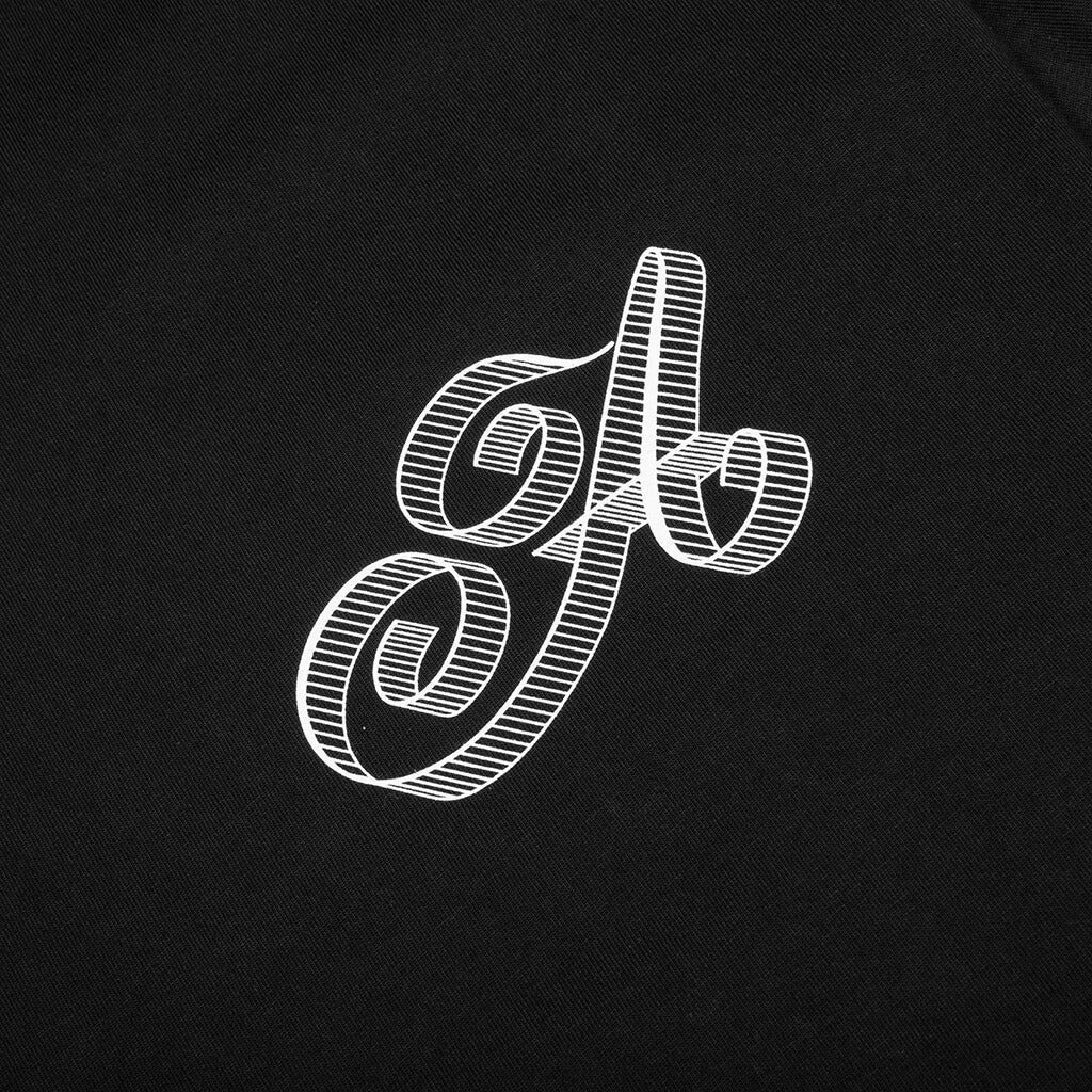 SCRIPT TEE - BLACK - 3