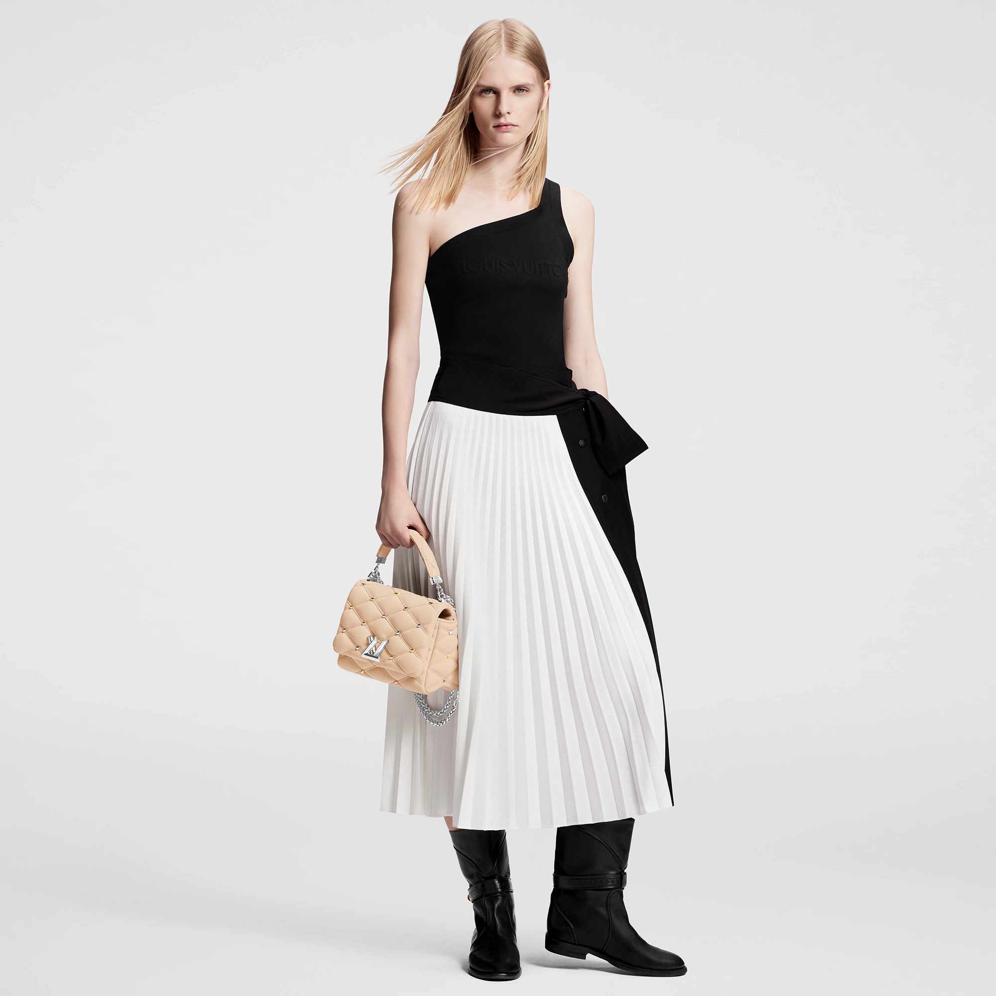 Asymmetrical Embossed Signature Top - 4