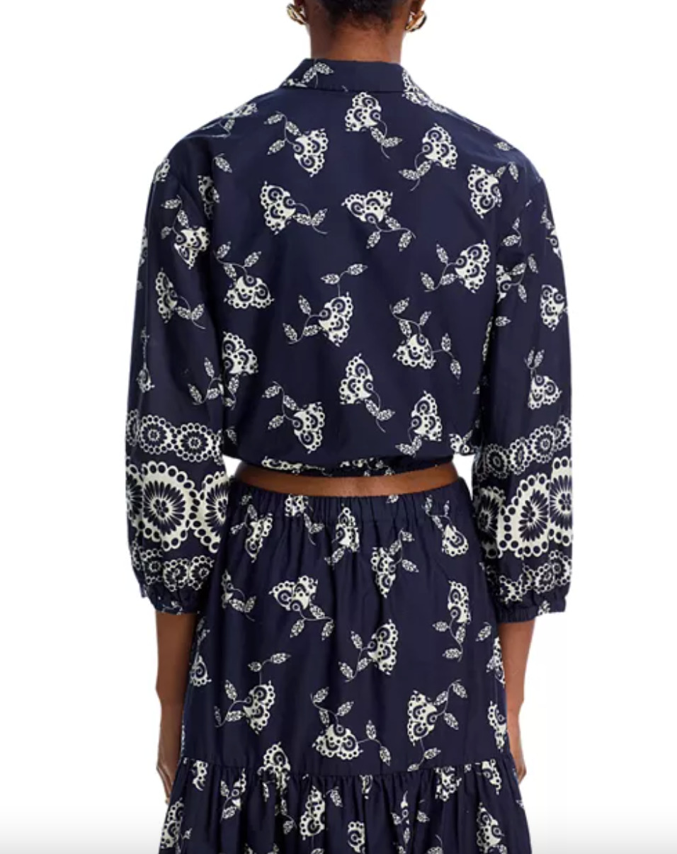 Rumson Top Floret Evening Blue - 2