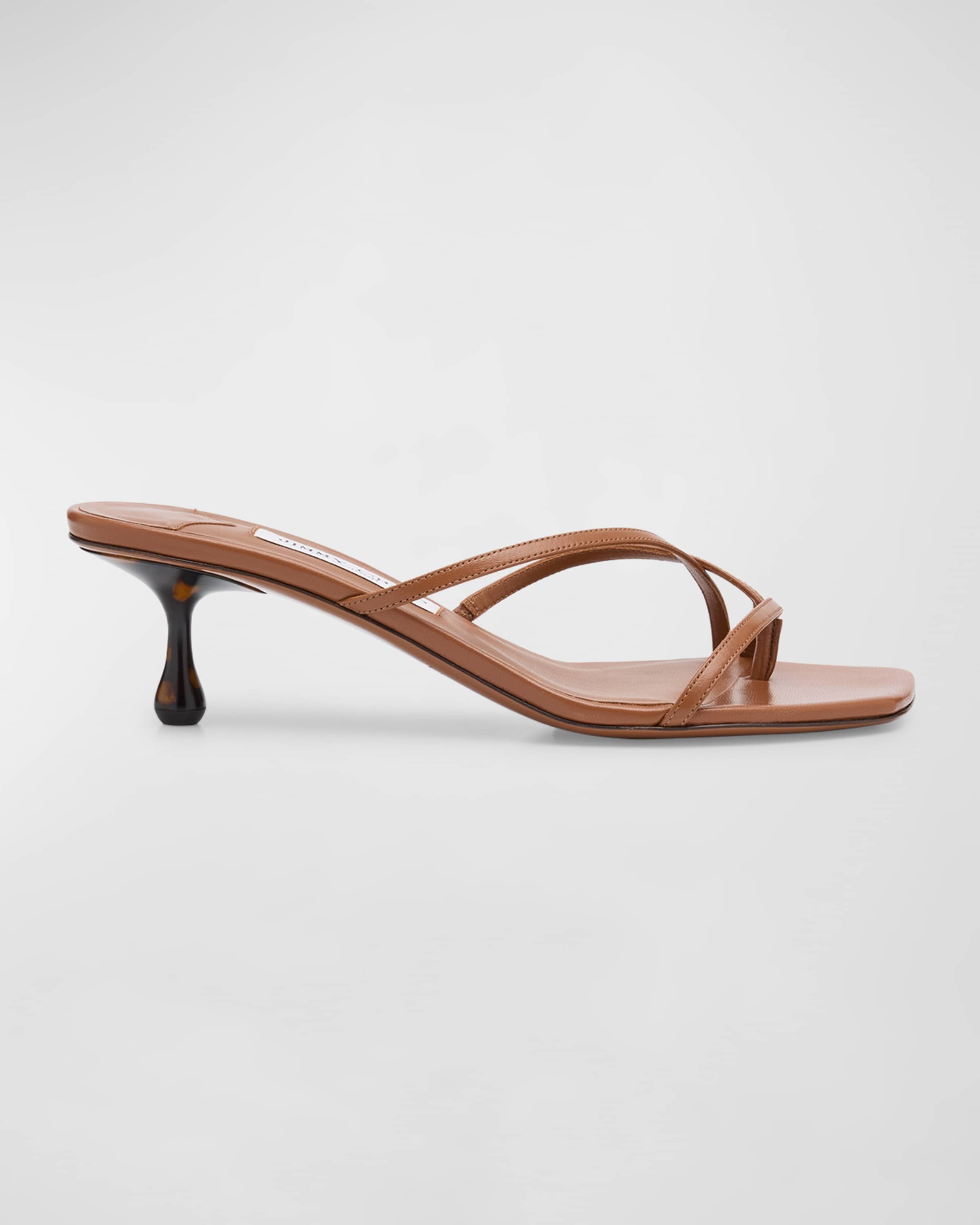 Etana Leather Strappy Mule Sandals - 1