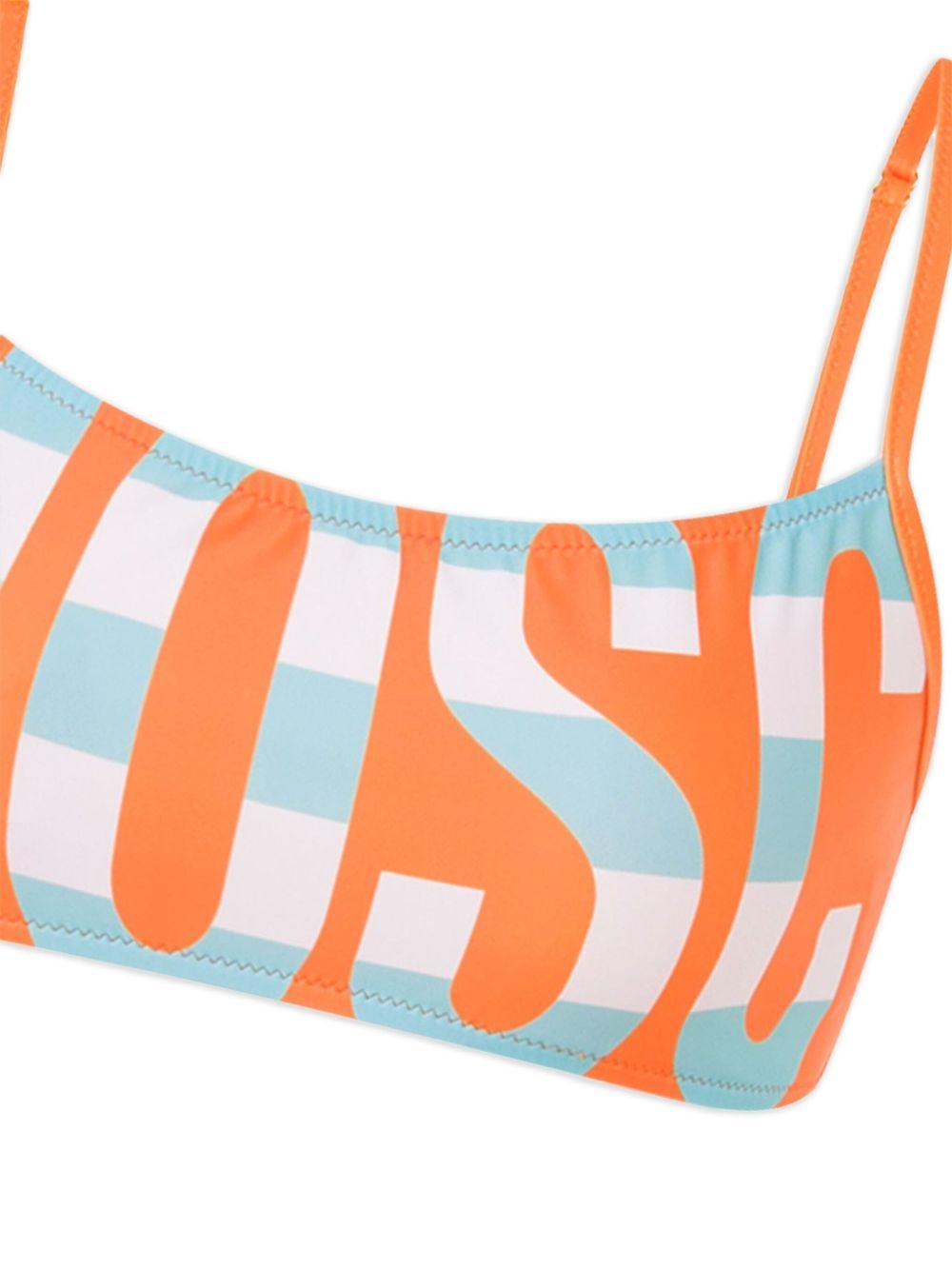logo-print bikini top - 2