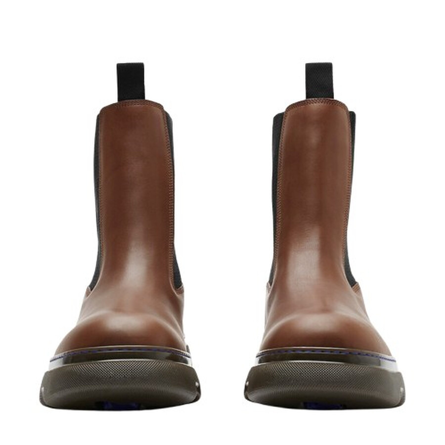 Burberry Creeper Leather Chelsea Boots - 5