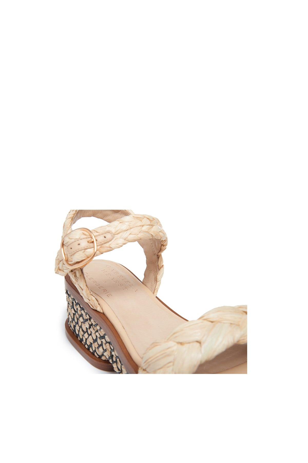 Michael Platform Sandal in Natural Raffia - 4