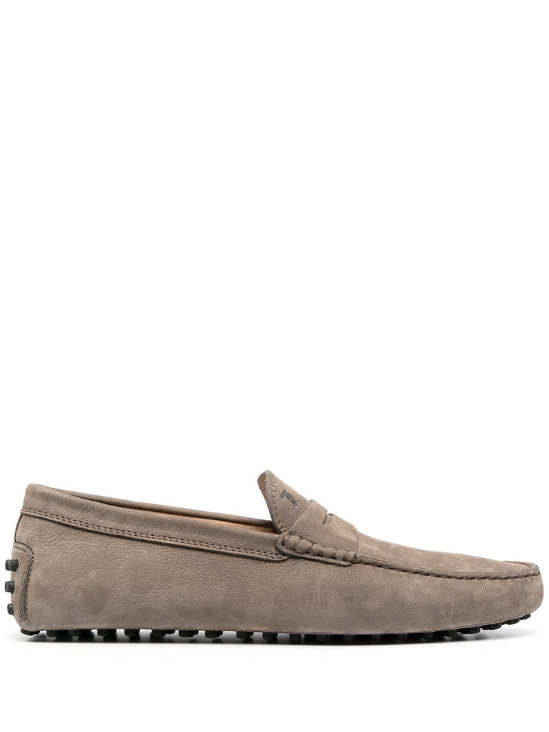 stitched suede loafers 1