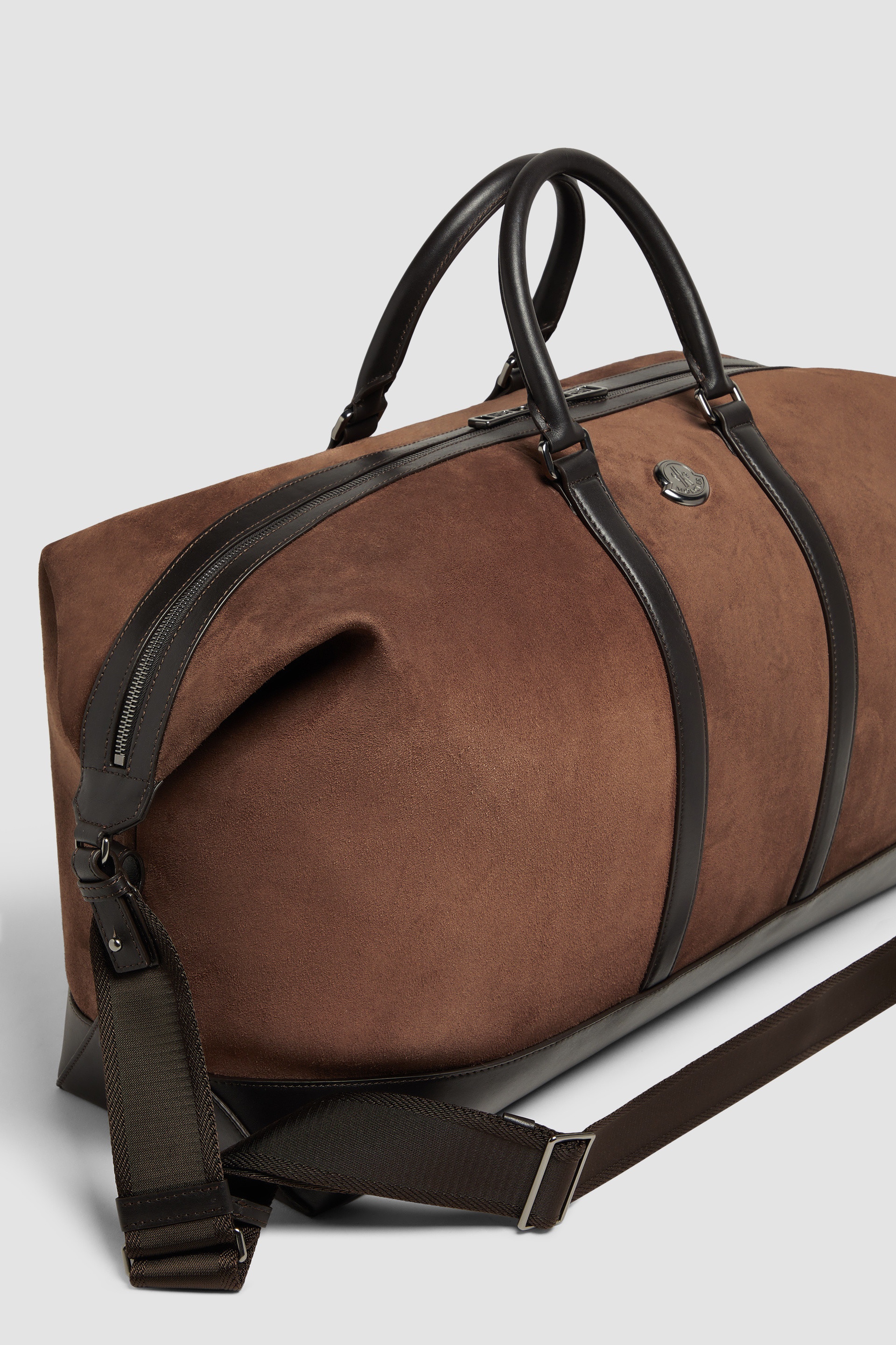Tech Suede Leather-Trimmed Duffle Bag - 3