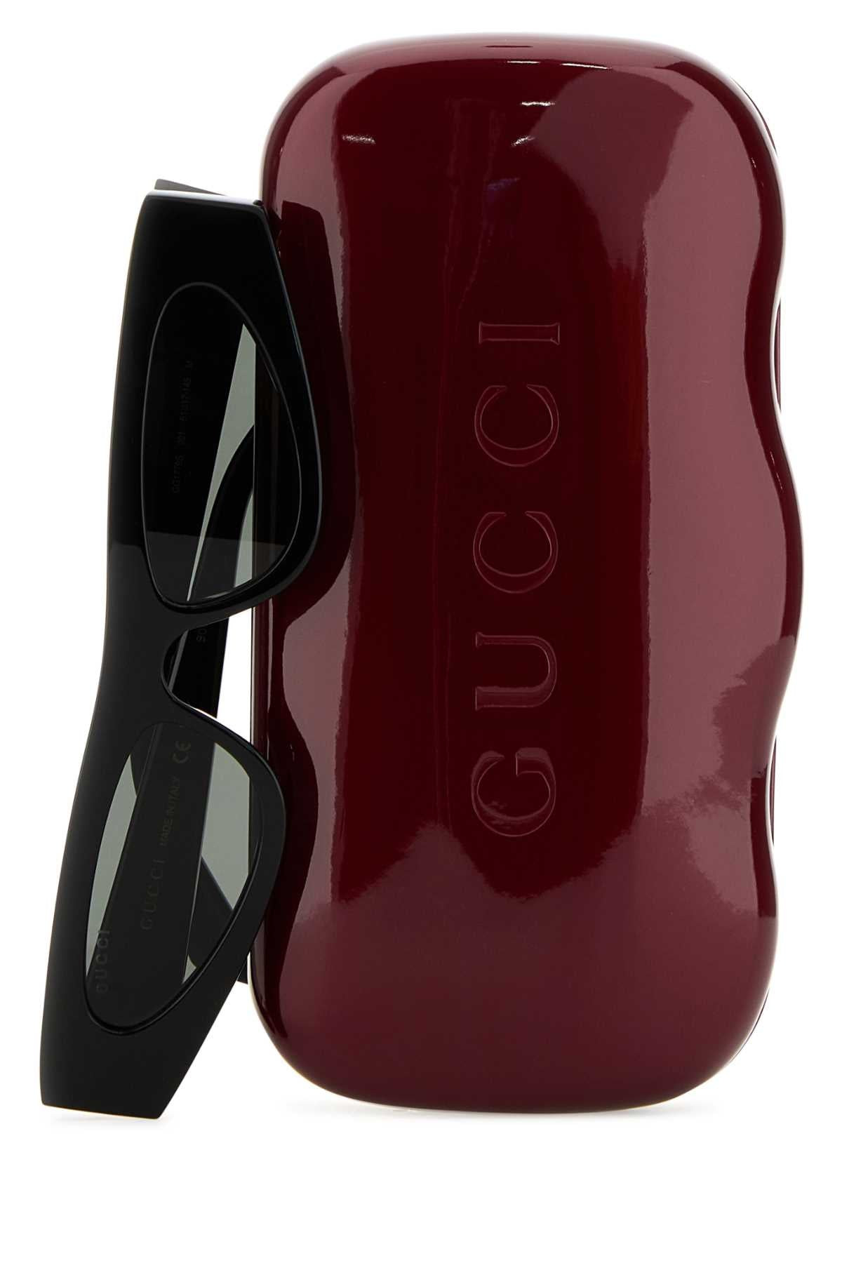 Gucci Women Black Acetate Sunglasses - 3