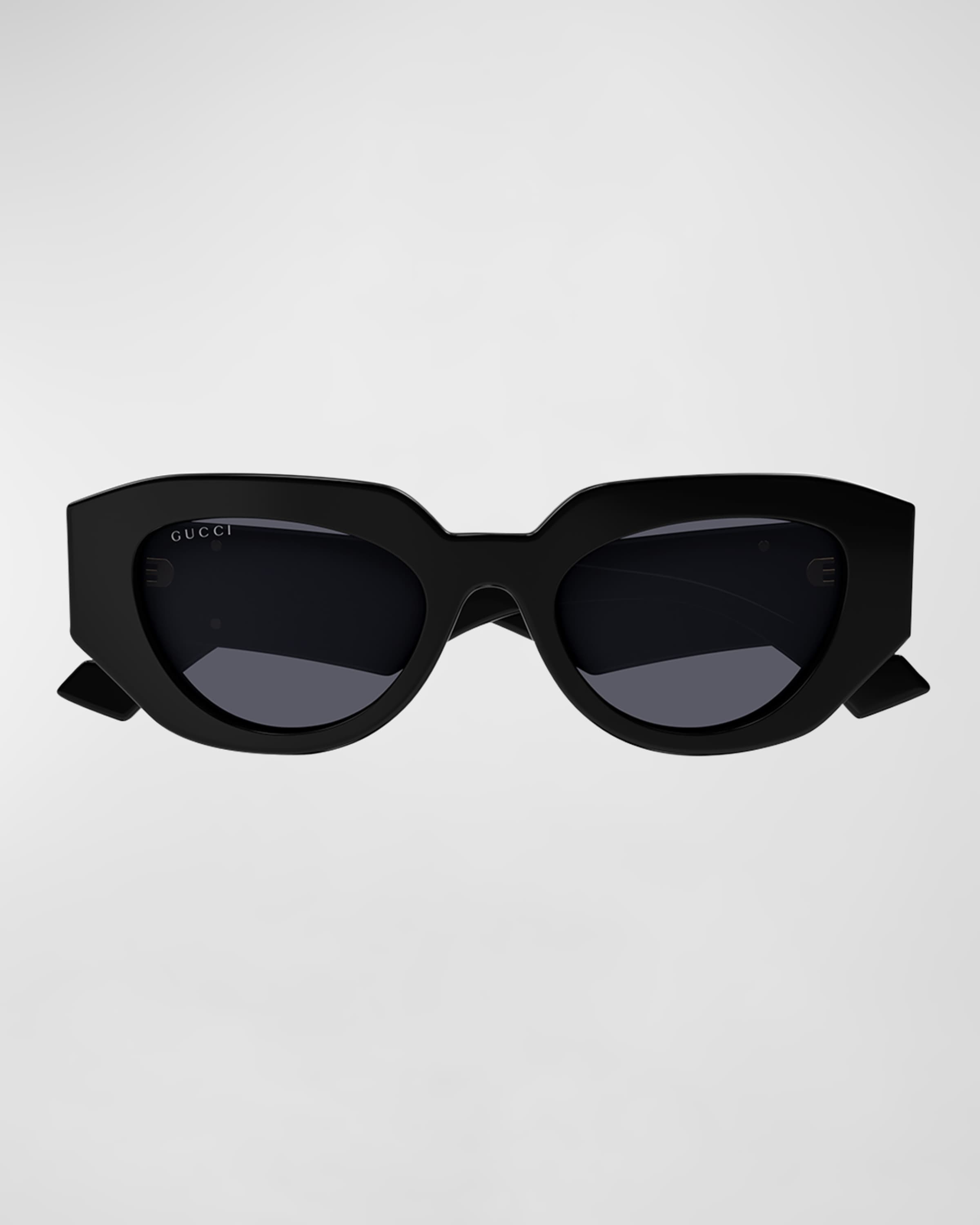 Geometric Acetate Butterfly Sunglasses - 3