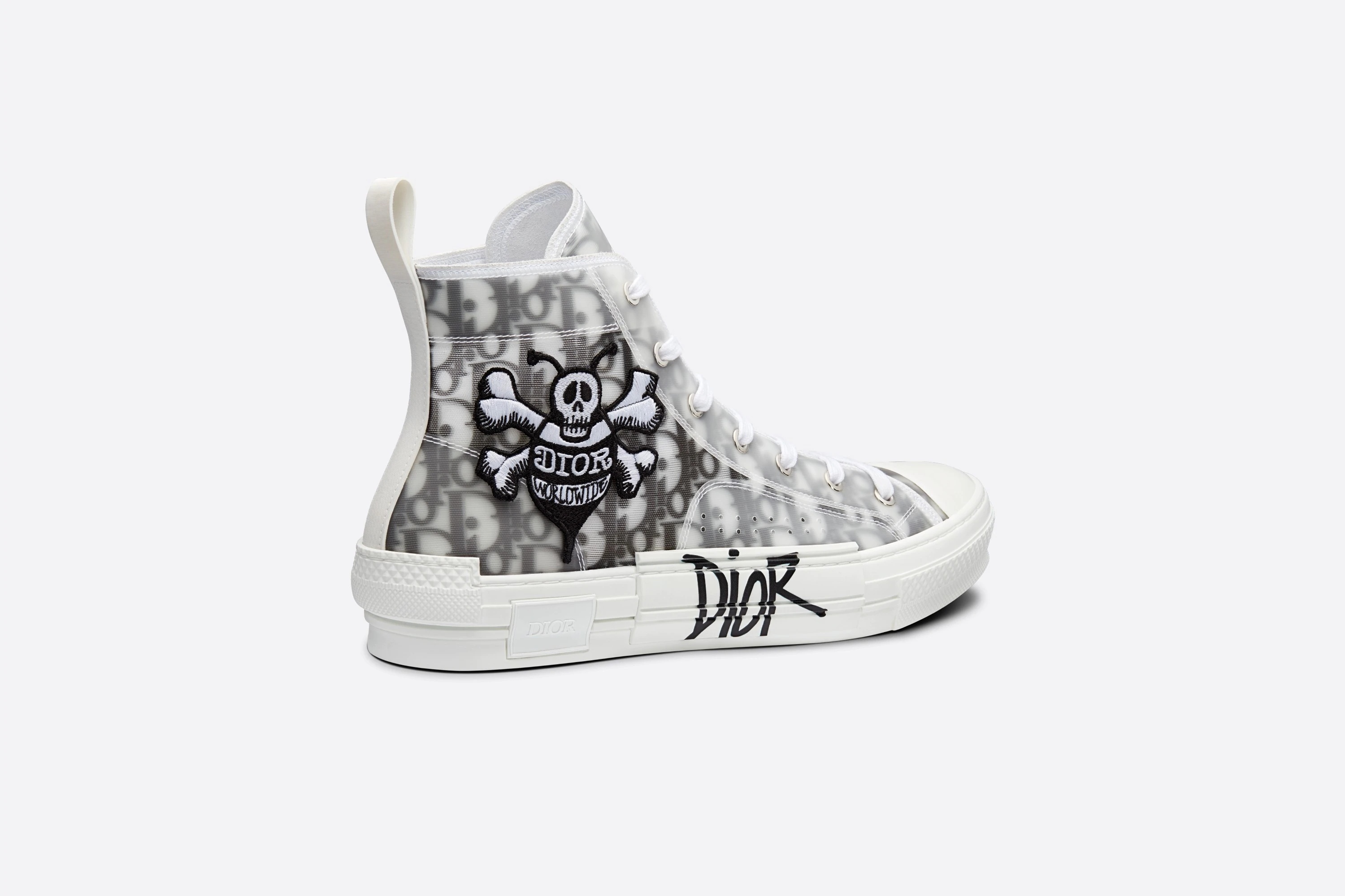 人気話題コラボ！“DIOR AND SHAWN” B23 Oblique Hi Top Bee Dior And Shawn B23 High Top Bee Embroidery Men's