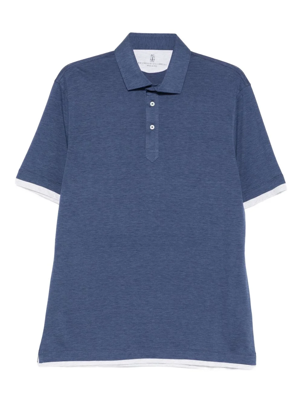 button trim polo shirt - 1