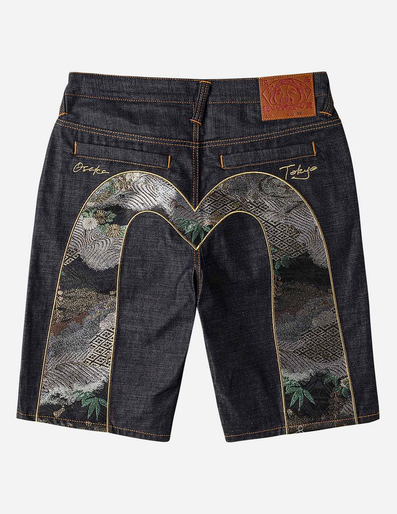 Daicock Brocade Denim Shorts 3