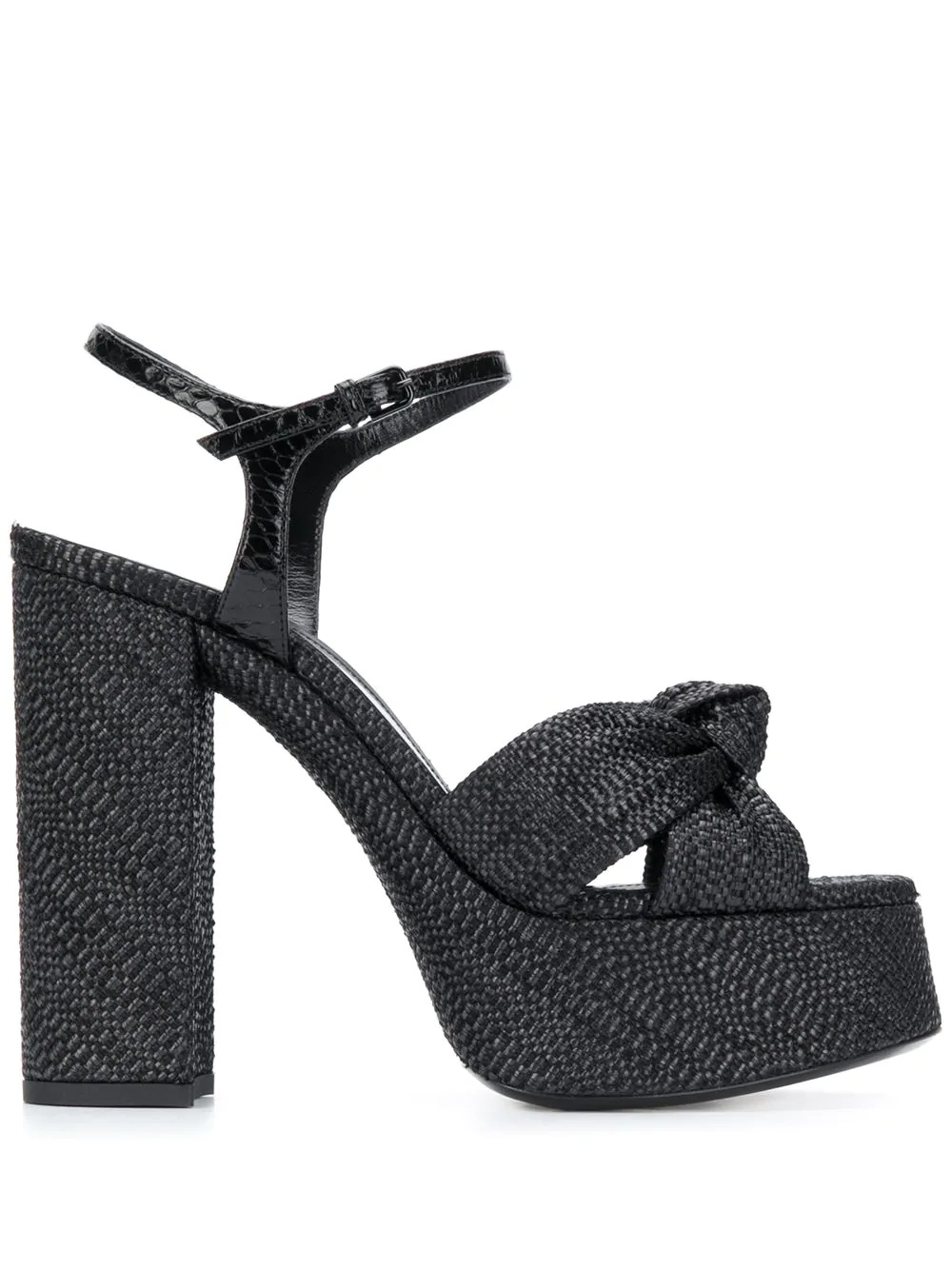 woven platform sandals - 1