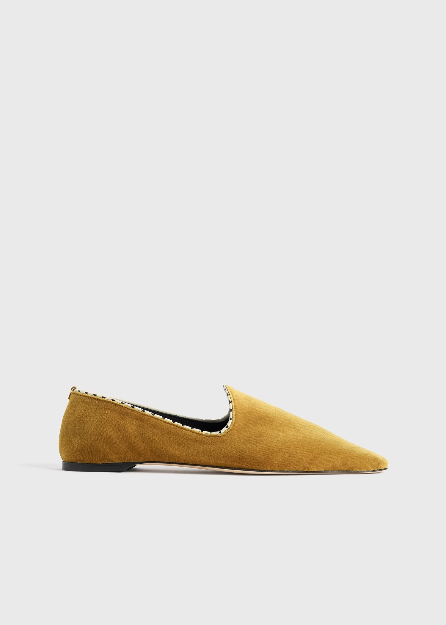 Velvet venetian slippers saffron - 8