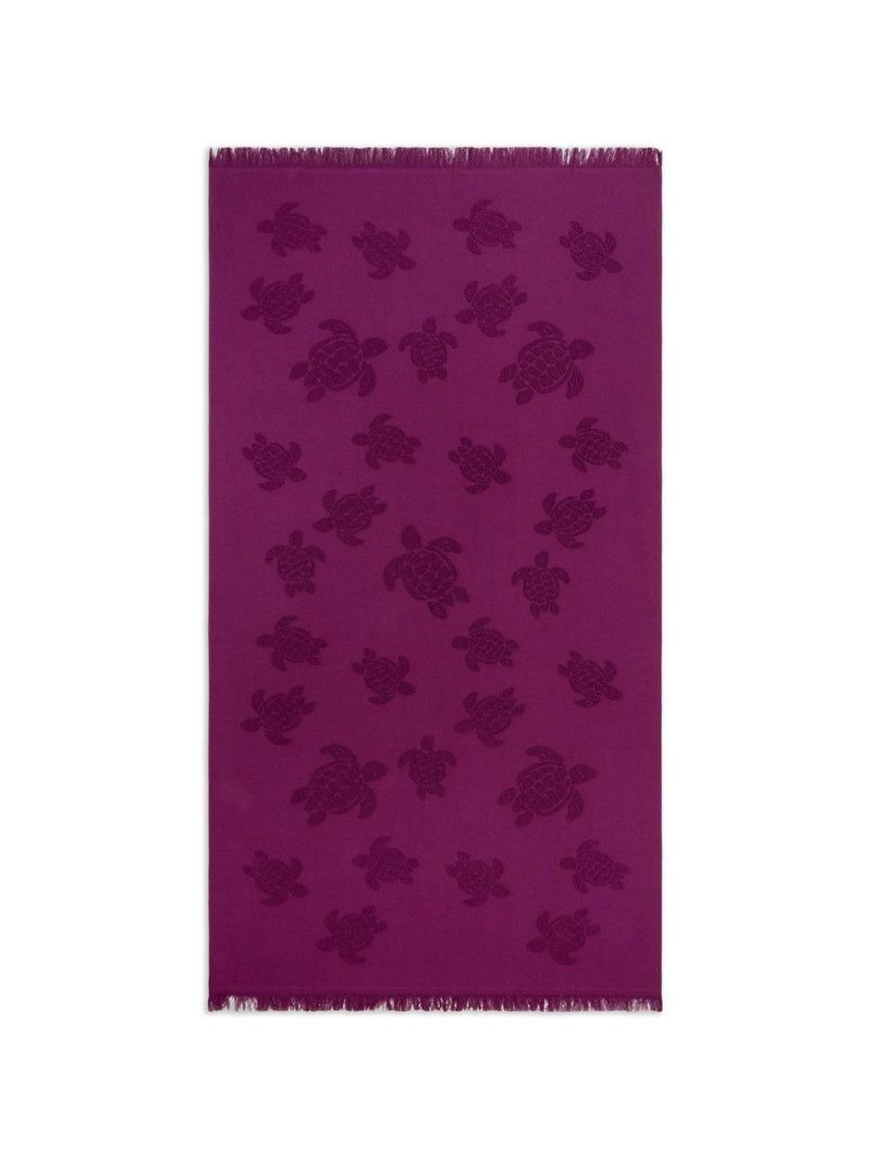Vilebrequin jacquard-turtle towel outlook