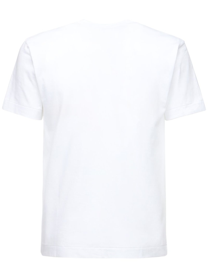 Heart patch cotton jersey t-shirt - 4