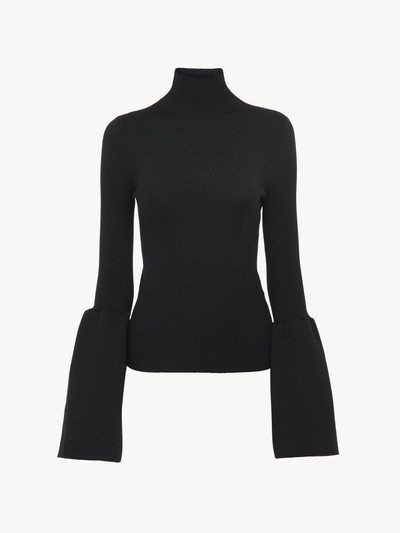 Chloé FITTED MOCK-NECK SWEATER outlook