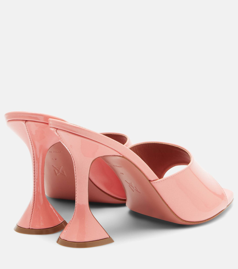 Amina Muaddi Lupita patent leather mules outlook