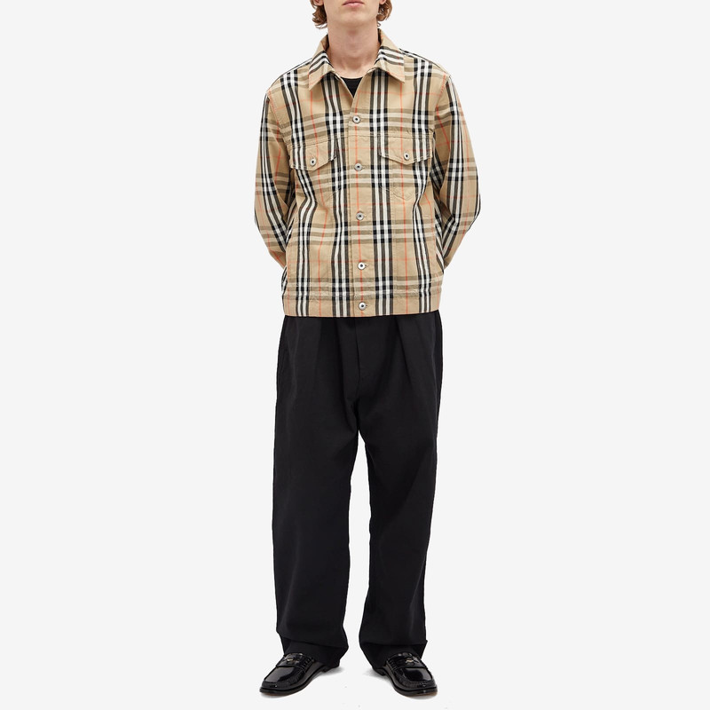 Burberry Check Denim Jacket 4